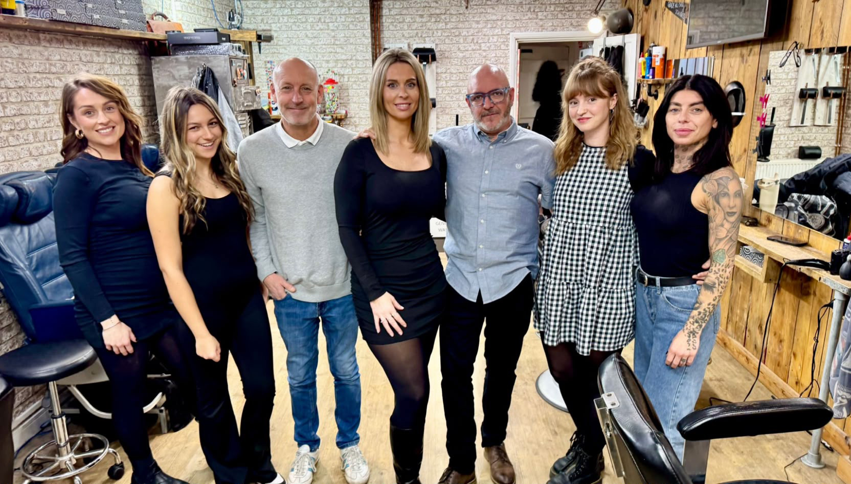 Experienced barber team at Jim's Barber Shop Havant providing hair styling services